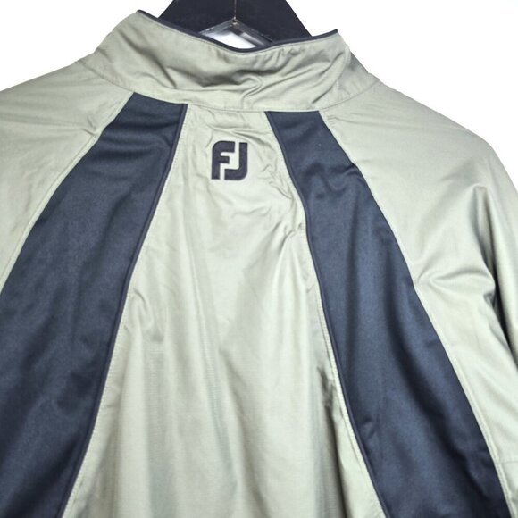 Footjoy Dryjoys Tour Collection Green Windbreaker 1/4 Zip Pullover Jacket Golf - Picture 8 of 12